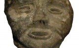 A tantalizing glimpse at the faces of the people of the Mantle site. CREDIT: Owen Jarus
