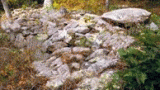 FtMtStoneStr ancient stone wall atop Fort Mountain
