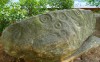 View of the Forsyth petroglyph at the University of Georgia